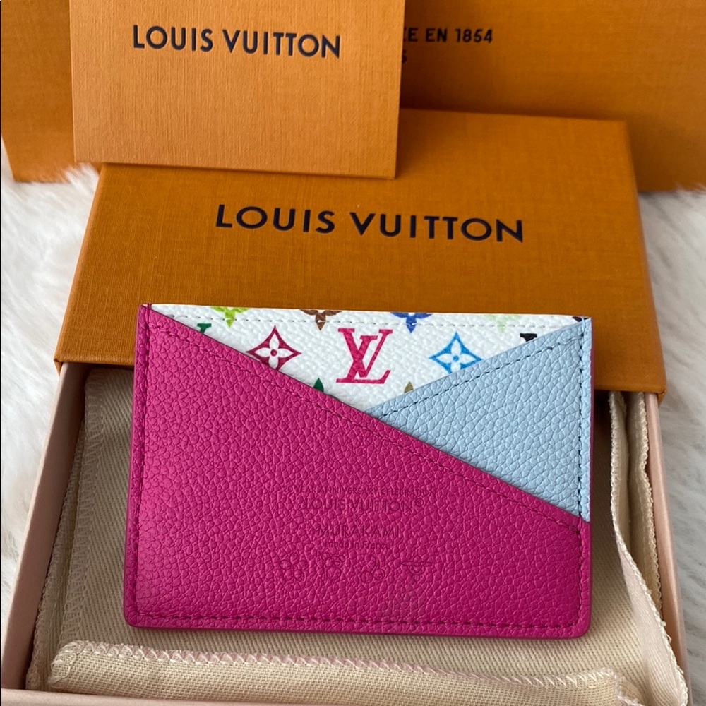 Louis Vuitton Murakami Cris Cross card holder